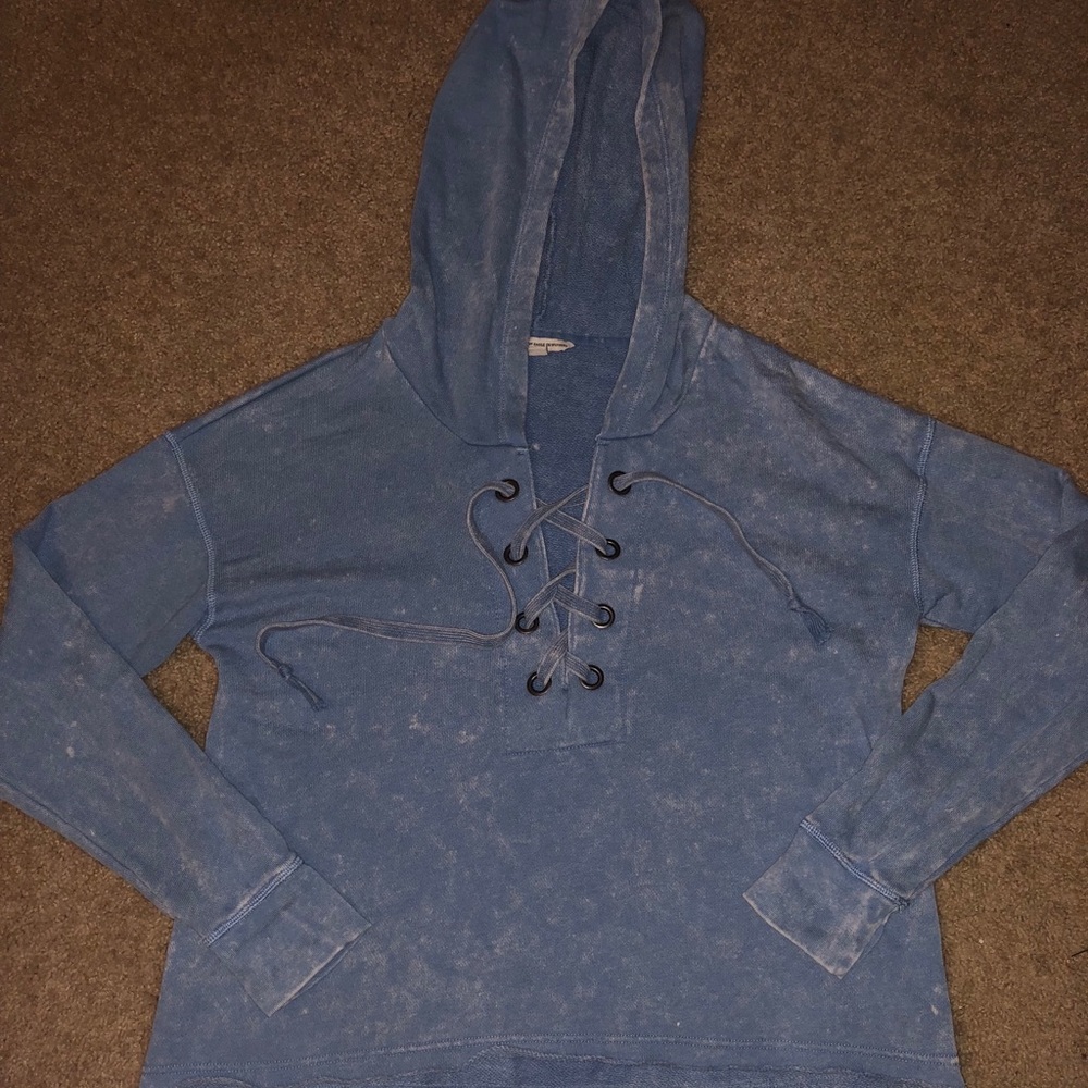 American Eagle lace up sweater